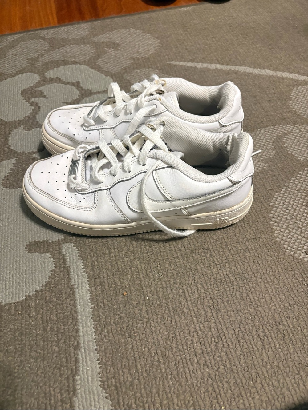 Nike White Low-Top Leather Sneakers